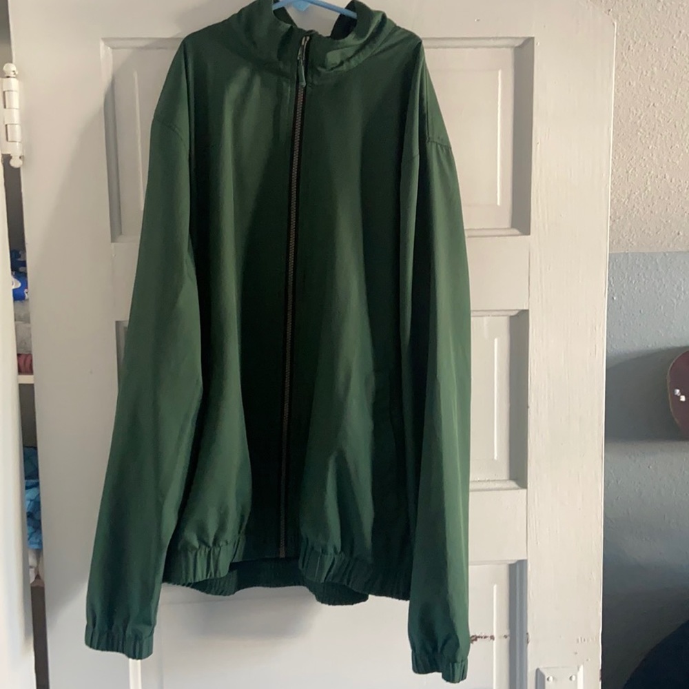 Cutter and buck green rain coat